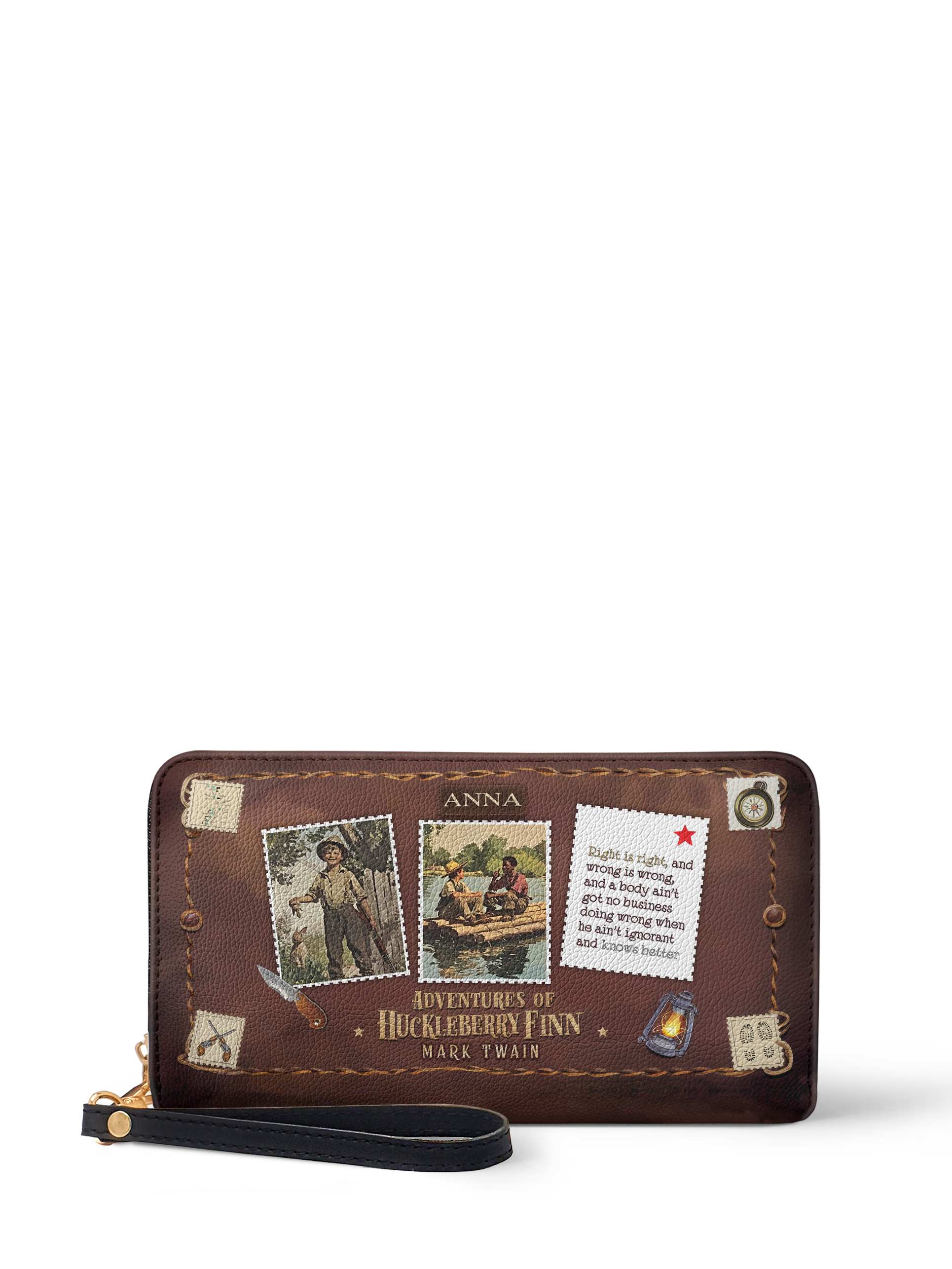 Adventures Of Huckleberry Finn HHRZ19087050FX Wallet